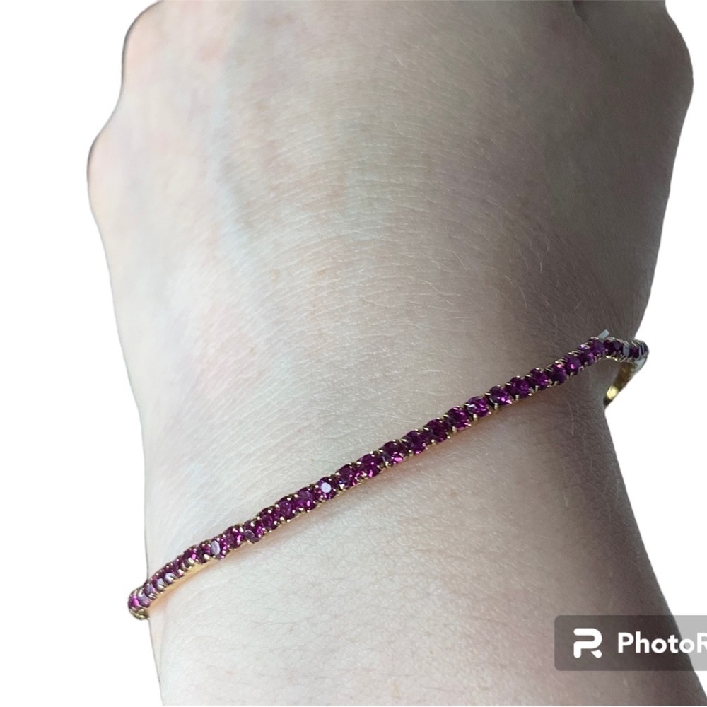 Gold and purple bracelet